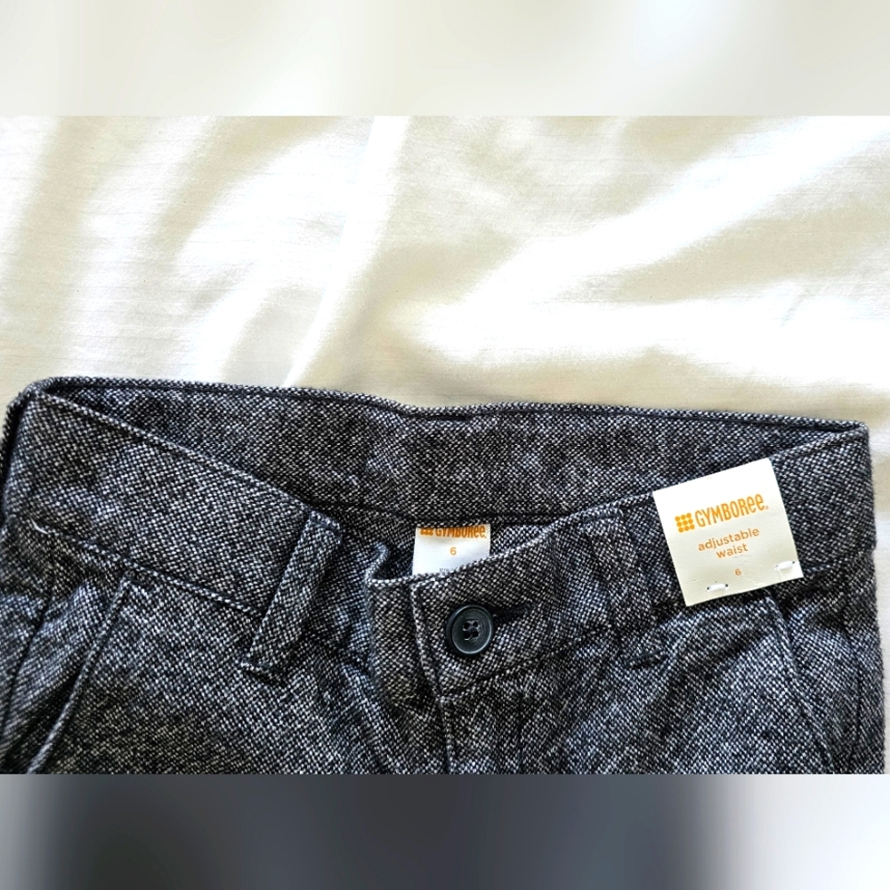 NWT - Gymboree adjustable waist grey trouser pant. Size 6
